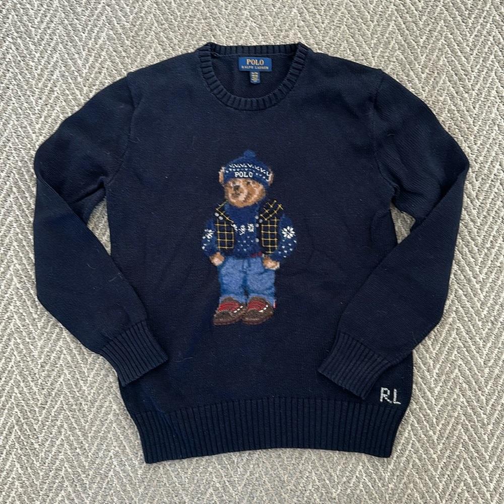 POLO Ralph Lauren Boys Polo Bear Sweater - Ski Bear